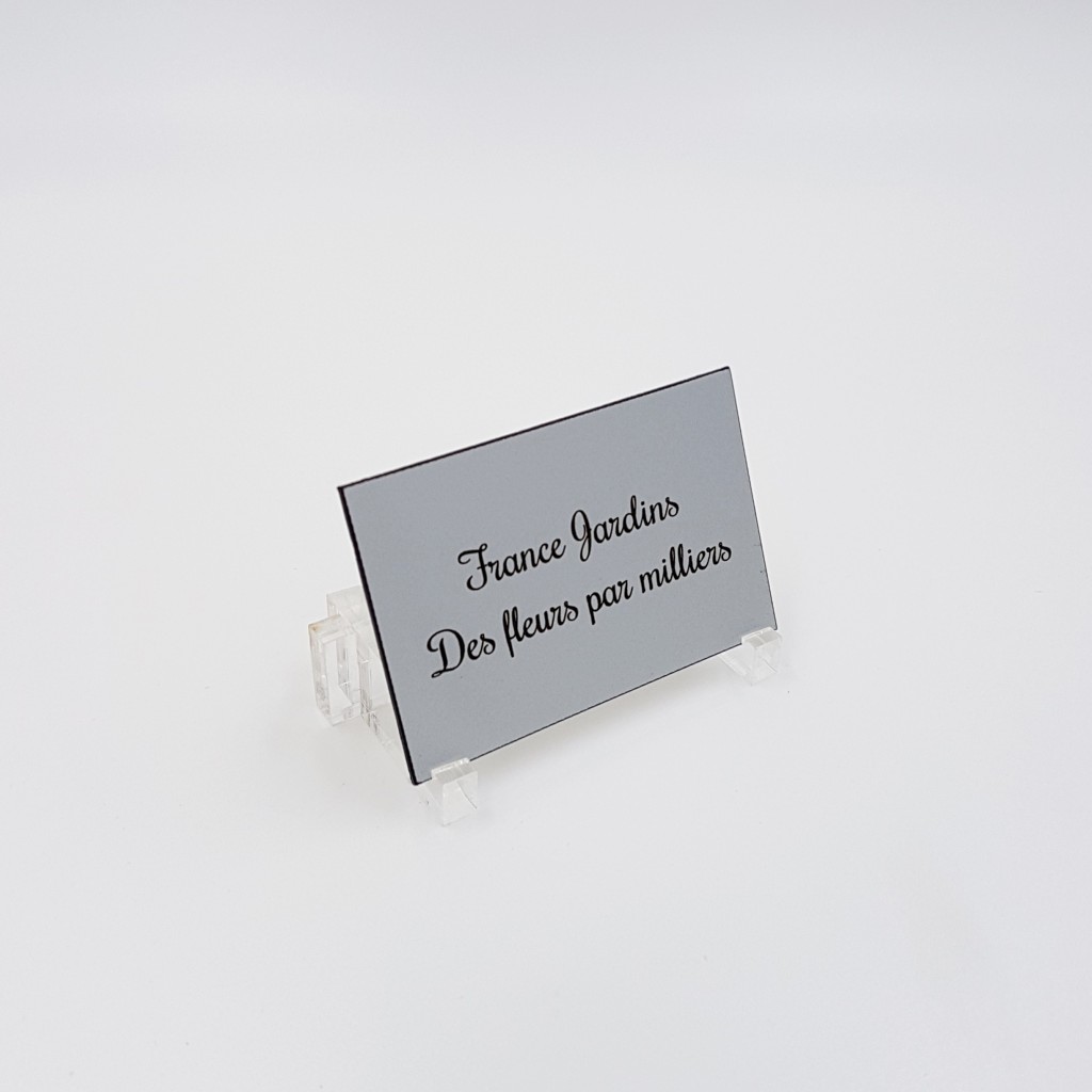 Plaque gravée personnalisée pour boîte aux lettres/sonnette de 0,1mm (max.  110 x 60 mm)