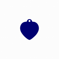 Médaillon pour animal - Coeur Bleu Médaillon pour animal - Coeur Bleu