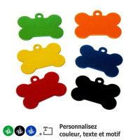 Médaillon pour animal forme os Médaillon pour animal forme os