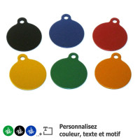 Médaillon pour animal forme ronde Médaillon pour animal forme ronde
