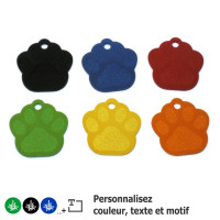 Médaillon pour animal forme patte Médaillon pour animal forme patte