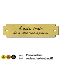 Inter funéraire standard à personnaliser - 1 à 3 lignes Inter funéraire standard à personnaliser - 1 à 3 lignes