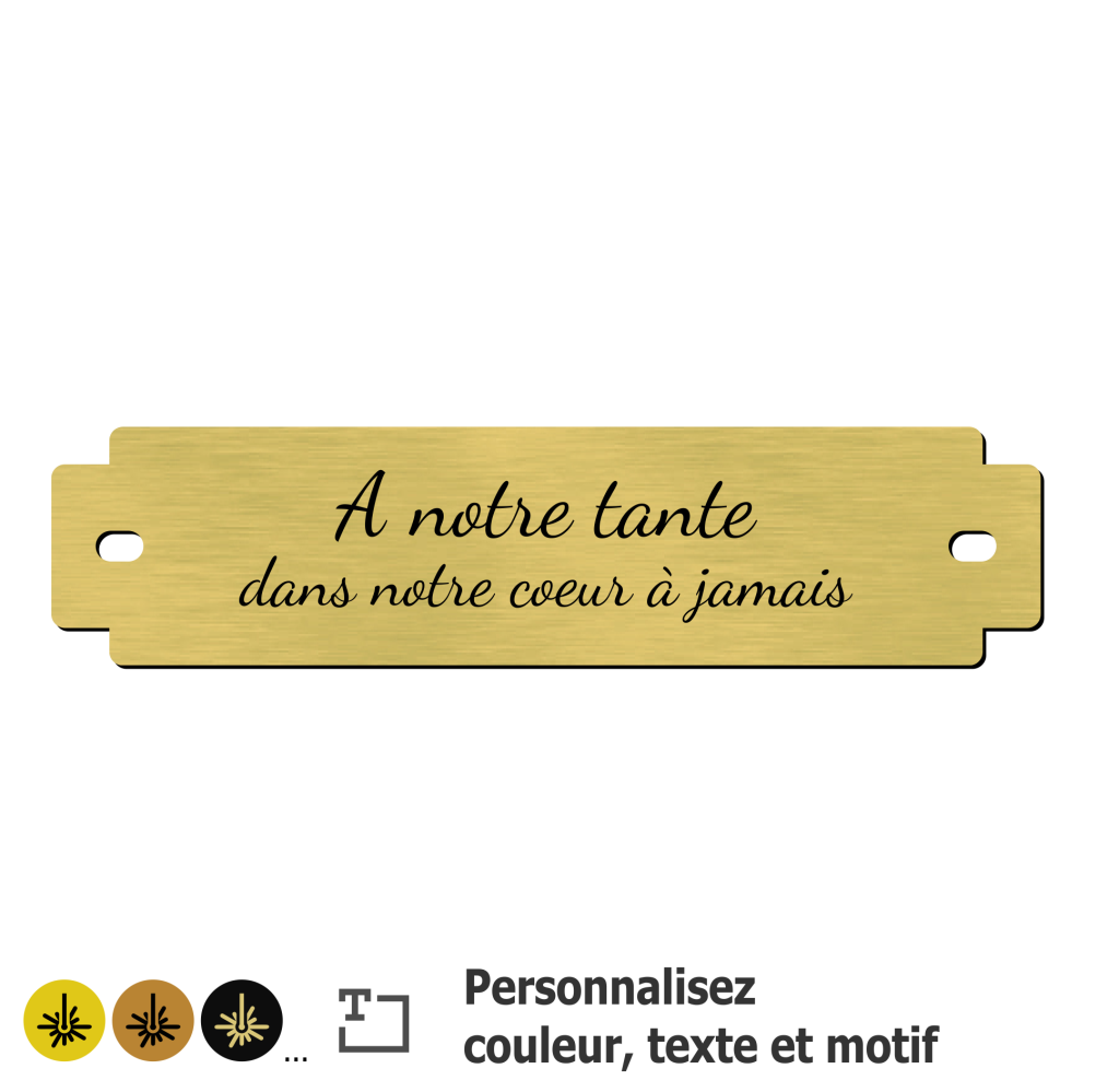 Inter funéraire standard à personnaliser - 1 à 3 lignes Inter funéraire standard à personnaliser - 1 à 3 lignes