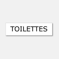 Plaque TOILETTES - PVC Gravé Plaque TOILETTES - PVC Gravé