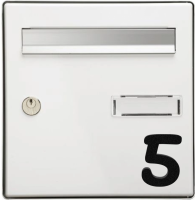 Numéro pour boîte aux lettres plexiglas en relief Numéro pour boîte aux lettres plexiglas en relief