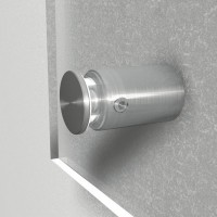 2 entretoises inox, vis et chevilles 2 entretoises inox, vis et chevilles