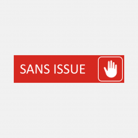 Plaque de porte SANS ISSUE en gravoply rouge - 16x4cm Plaque de porte SANS ISSUE en gravoply rouge - 16x4cm