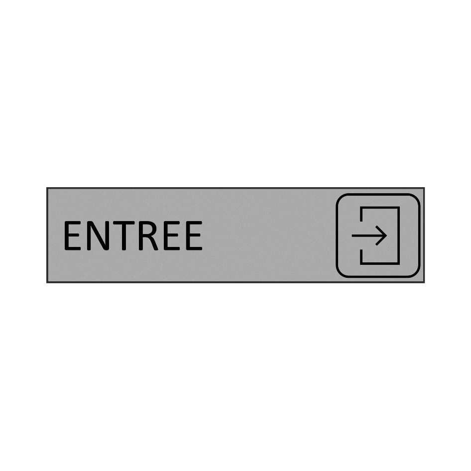 Plaque de porte ENTREE en gravoply - 16x4cm