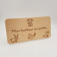 Planchette gravée en bois Planchette gravée en bois