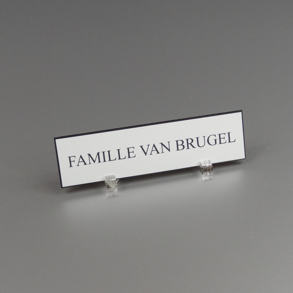 Etiquette gravée boîte aux lettres surmesure dès 4€ livraison rapide