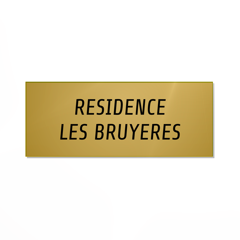 Plaque professionnelle gravée Plaque professionnelle gravée