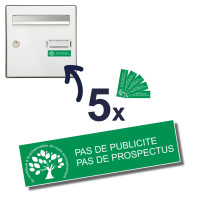 Lot de 5 Stop Pub Environnement