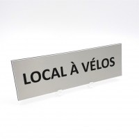 Plaque de porte alu Local à Vélos Plaque de porte alu Local à Vélos