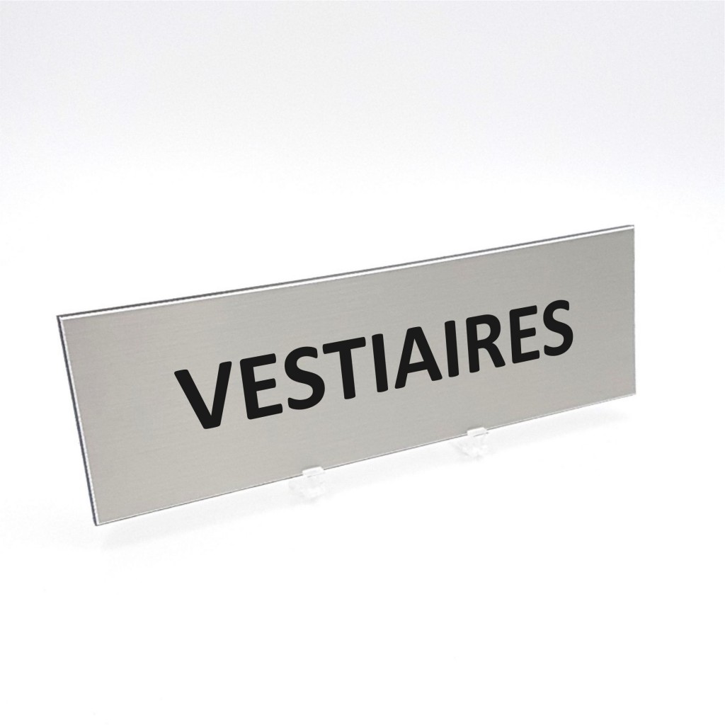 Plaque de porte Vestiaires Plaque de porte Vestiaires