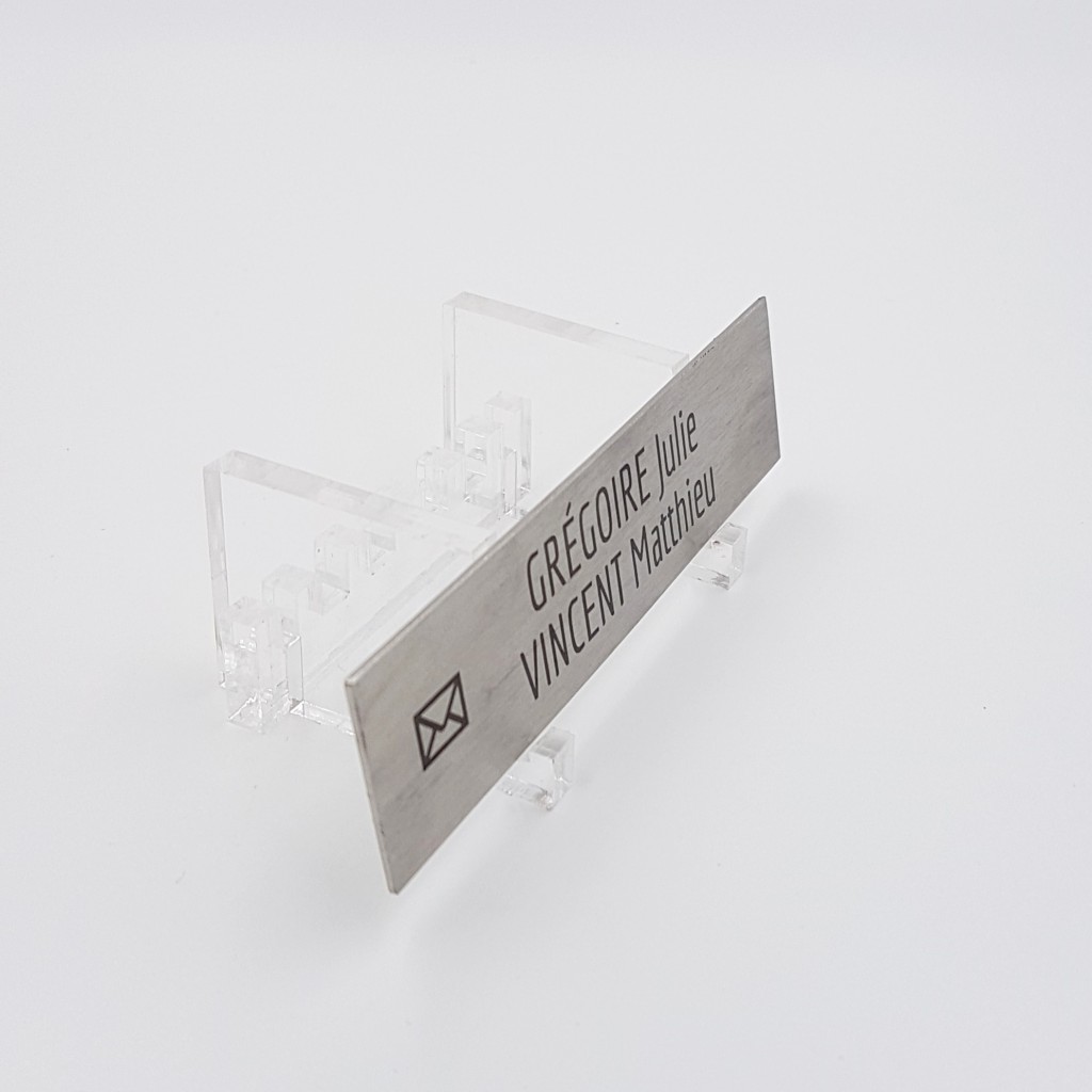 Plaque boite aux lettres en acier inoxydable (inox)