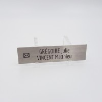 Plaque boite aux lettres en acier inoxydable (inox) Plaque boite aux lettres en acier inoxydable (inox)