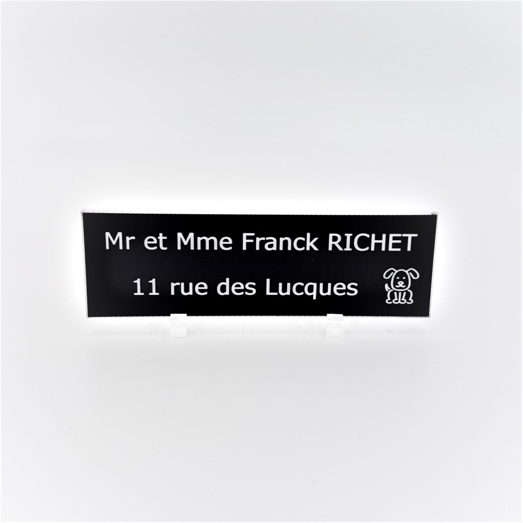 Plaque de boite aux lettres grand format - sur mesure