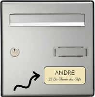 Plaque boite aux lettres - Grand Format Plaque boite aux lettres - Grand Format