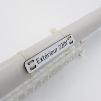 Etiquette PVC pour repérage de gaines, câbles, tuyaux - à personnaliser