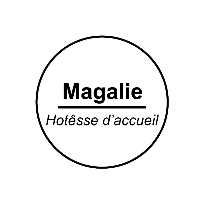 Badge nominatif  - avec épingle d'attache - gravure laser