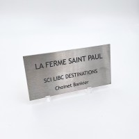 Plaque boite aux lettres en acier inoxydable (inox) Plaque boite aux lettres en acier inoxydable (inox)