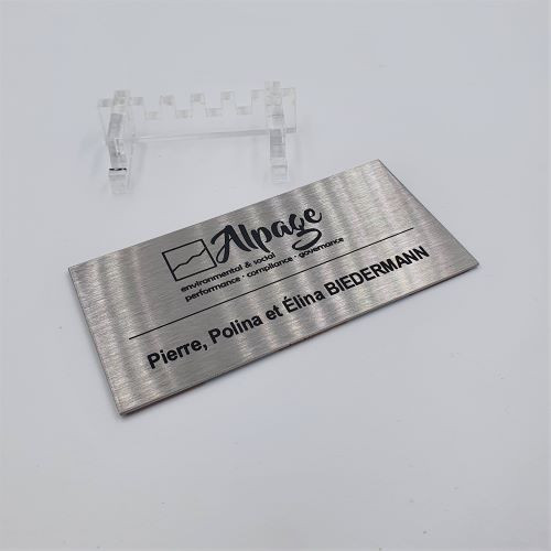 Plaque boite aux lettres en acier inoxydable (inox)