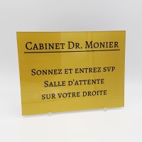 Plaque professionnelle gravée Plaque professionnelle gravée
