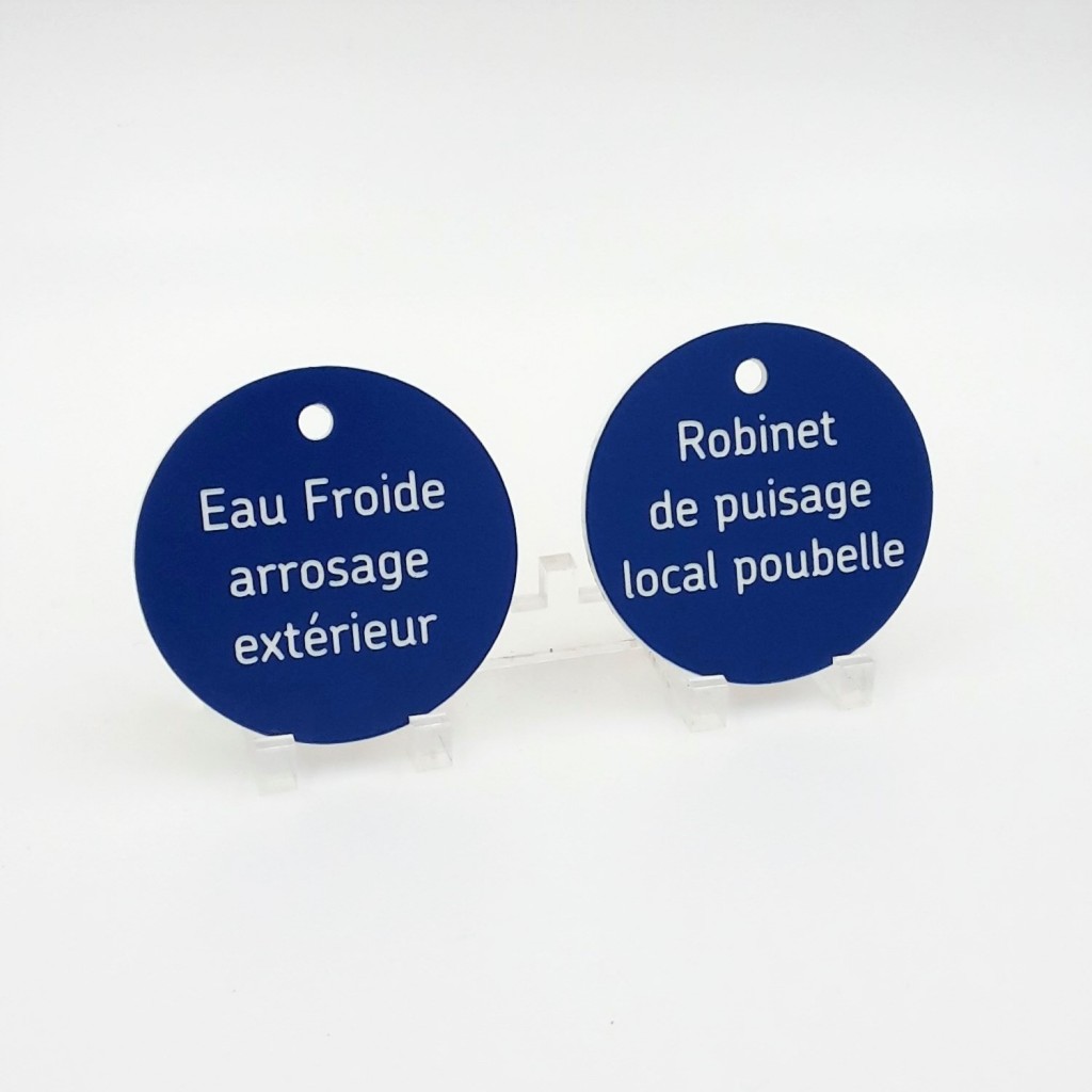 Jeton / médaillon de repérage en PVC Jeton / médaillon de repérage en PVC