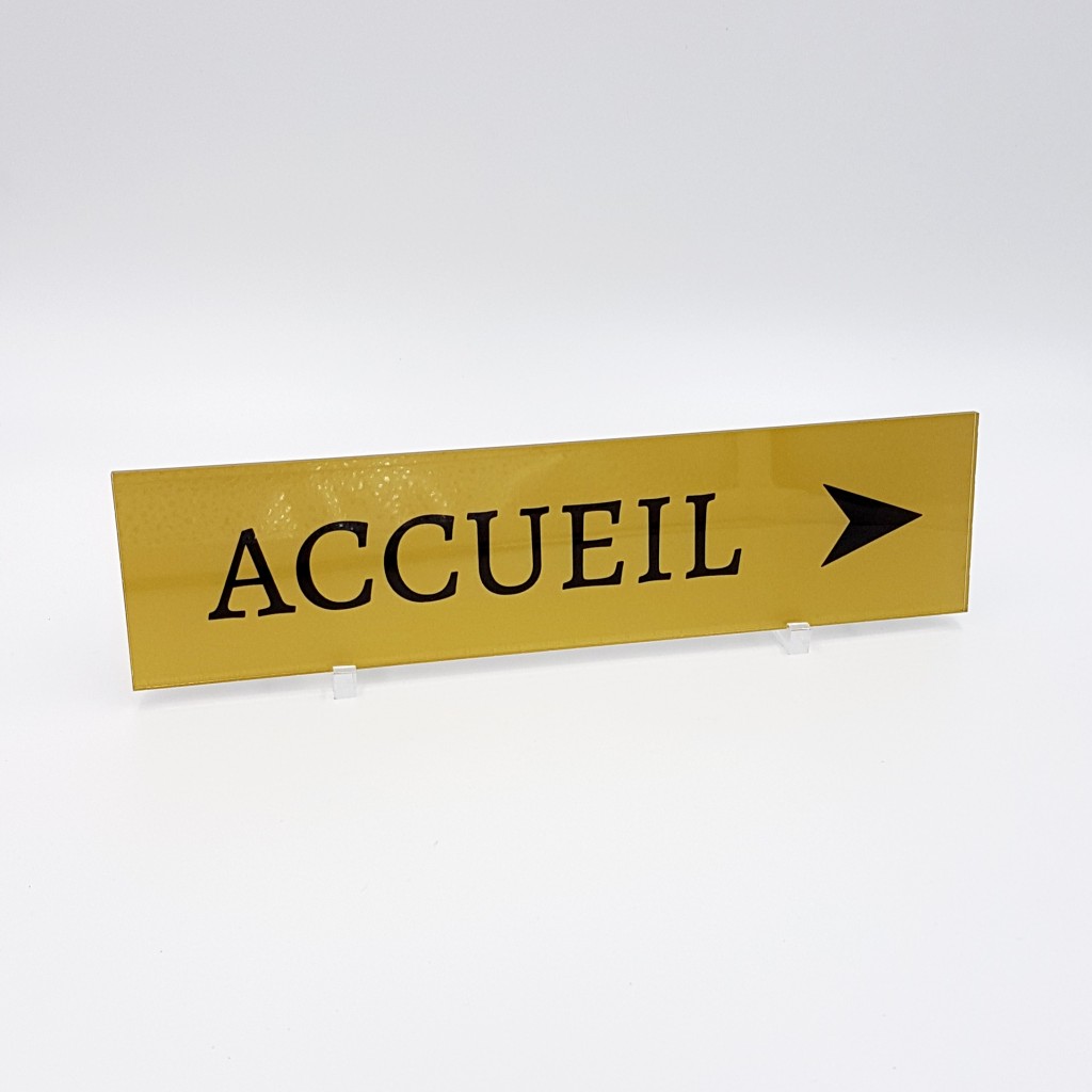 Plaque professionnelle plexiglas