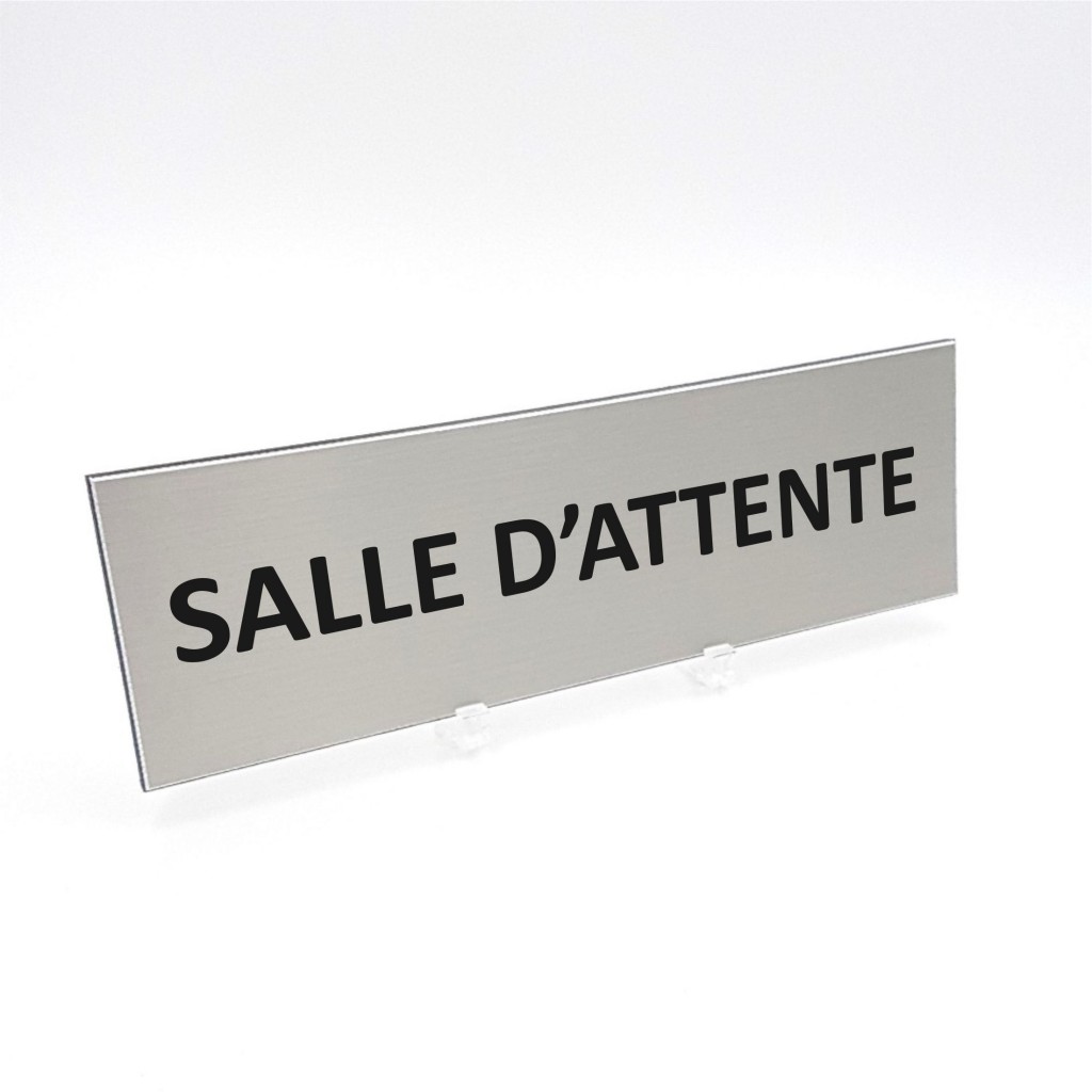 Plaque de porte Salle d'attente