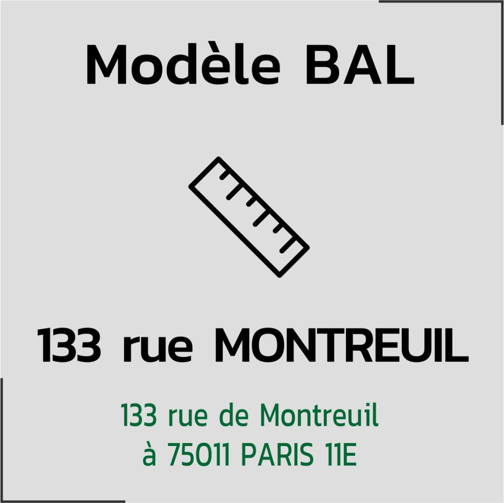 Modèle copropriété 133 rue de Montreuil