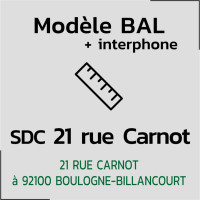 Modèle SDC 21 rue Carnot