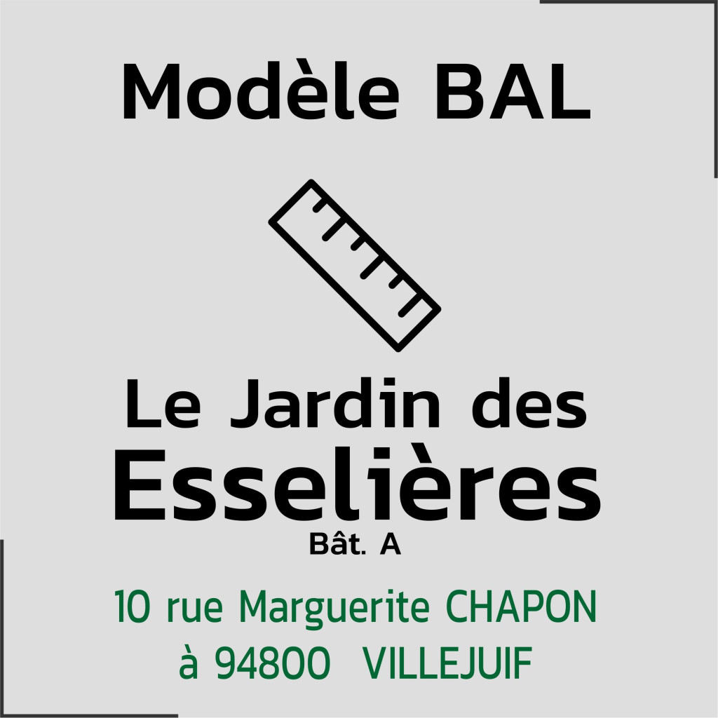 Modèle copropriété Le Jardin des Esselières BAT A - 94800 VILLEJUIF Modèle copropriété Le Jardin des Esselières BAT A - 94800 VILLEJUIF