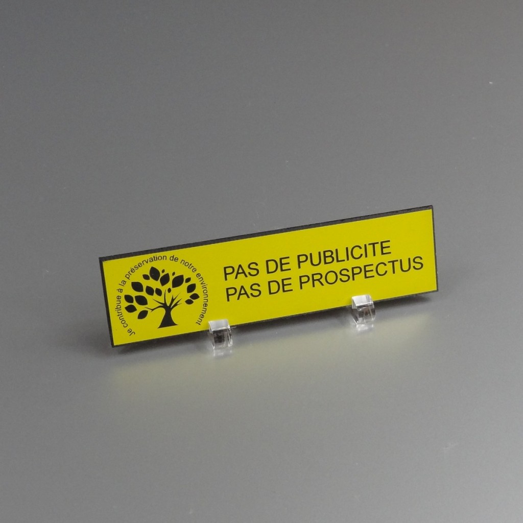 STOP PUB - Je contribue au respect de l'environnement STOP PUB - Je contribue au respect de l'environnement