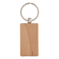 Porte clé bois de hêtre rectangle Porte clé bois de hêtre rectangle