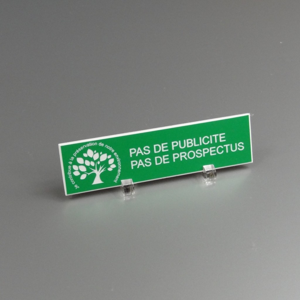 STOP PUB - Je contribue au respect de l'environnement STOP PUB - Je contribue au respect de l'environnement