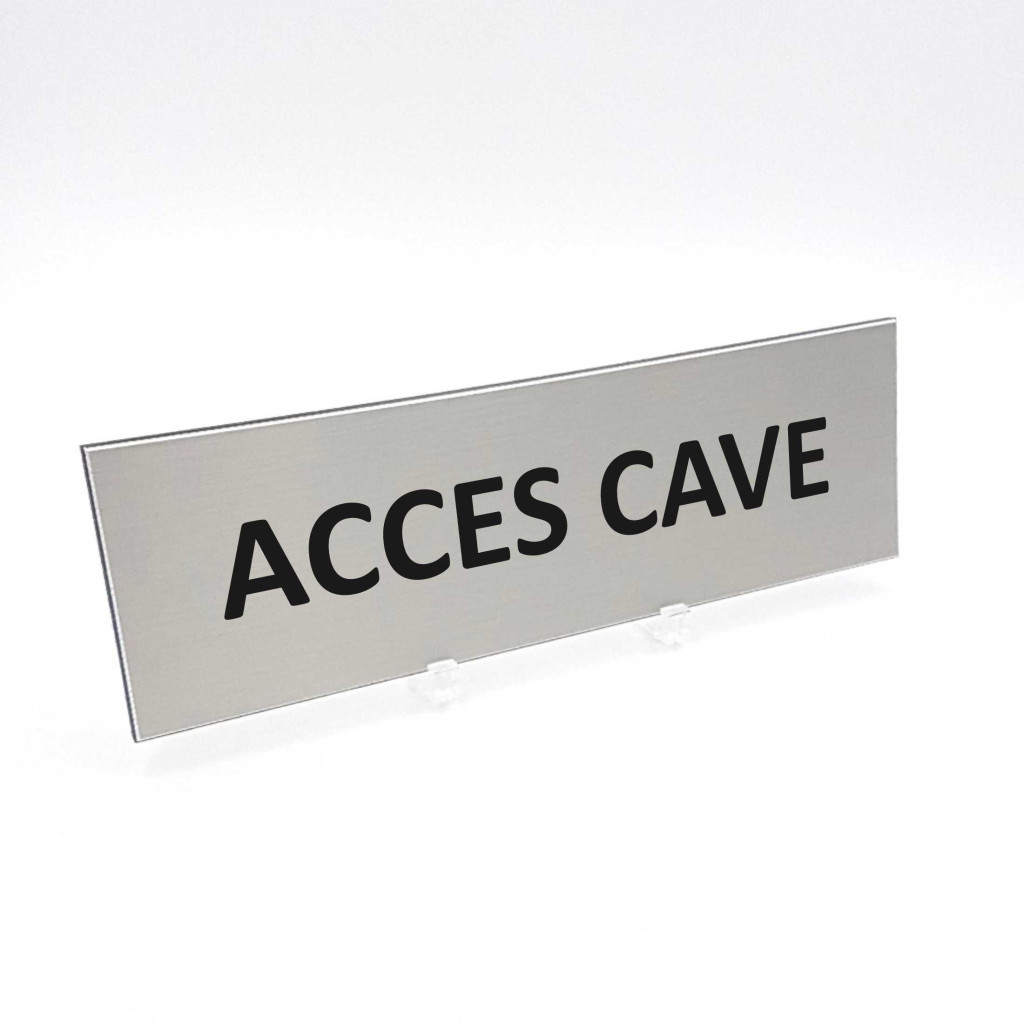 Plaque de porte Accès Cave