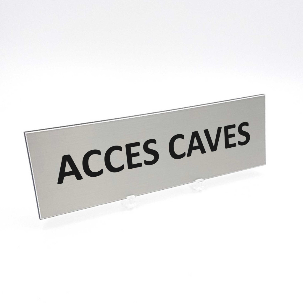 Plaque de porte Accès Caves