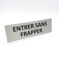 Plaque de porte Entrer sans frapper