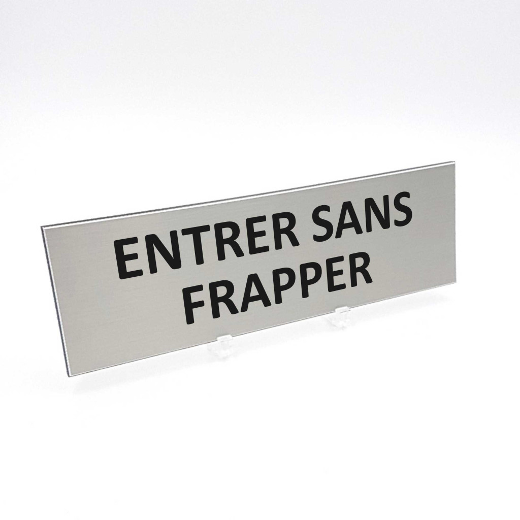 Plaque de porte Entrer sans frapper
