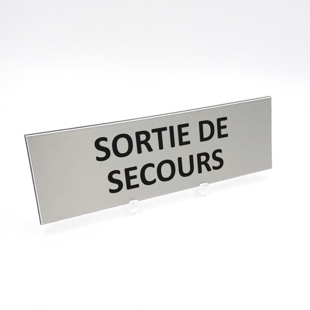 Plaque de porte Sortie de secours