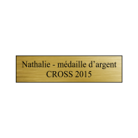 Plaque pour trophée gravée sur mesure Plaque pour trophée gravée sur mesure