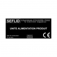 Plaque Machine / Constructeur en aluminium anodisé Plaque Machine / Constructeur en aluminium anodisé