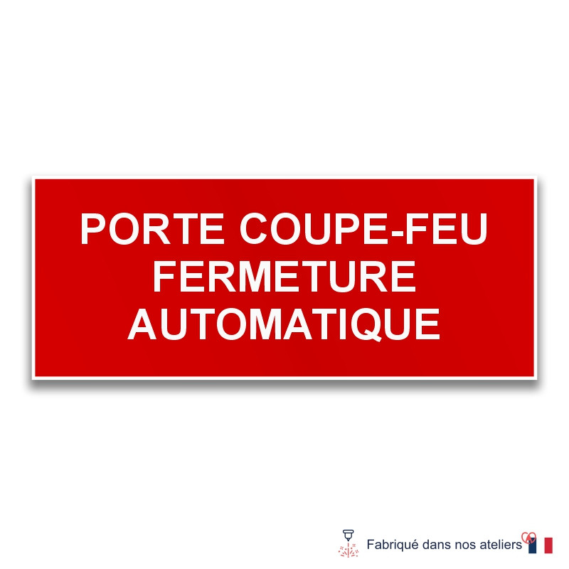 Panneau porte coupe feu fermeture automatique