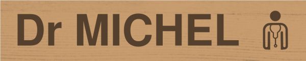 Plaque pictogramme 15x3cm