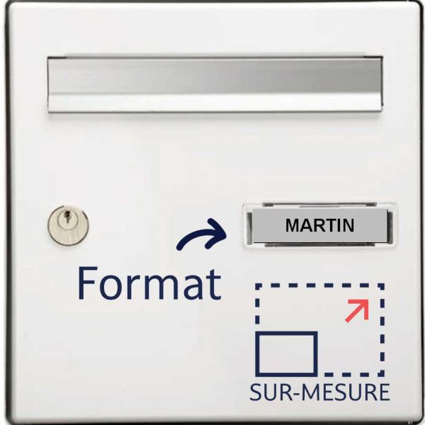 Plaque de boîte aux lettres sur-mesure
