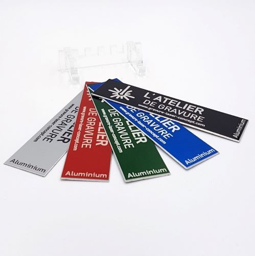 Plaque boite aux lettres en aluminium sur-mesure