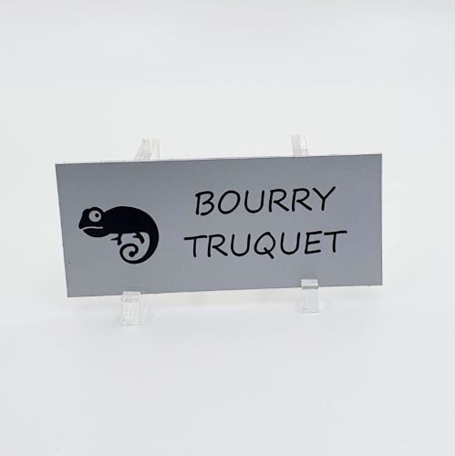 Plaque boite aux lettres en aluminium sur-mesure