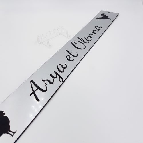 Plaque boite aux lettres en aluminium sur-mesure