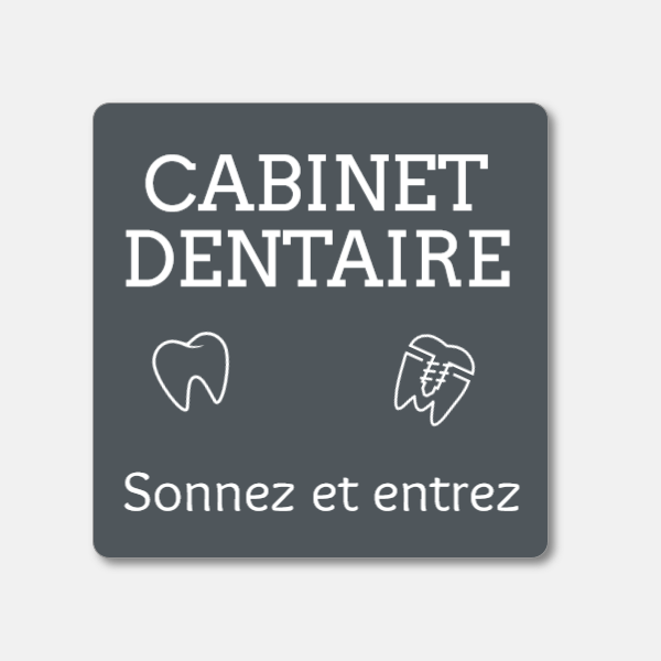 Plaque de porte en PVC gravé
